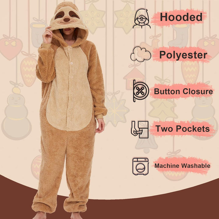 LATH.PIN Pyjamas Jumpsuit Panda Unisex Erwachsene Tier Onesie Cosplay Halloween Karneval Kostüme Dam