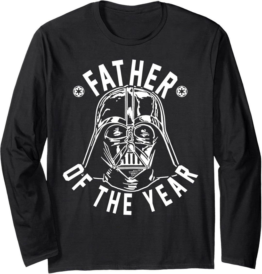 Star Wars Darth Vader Father Of The Year Helmet Portrait Langarmshirt