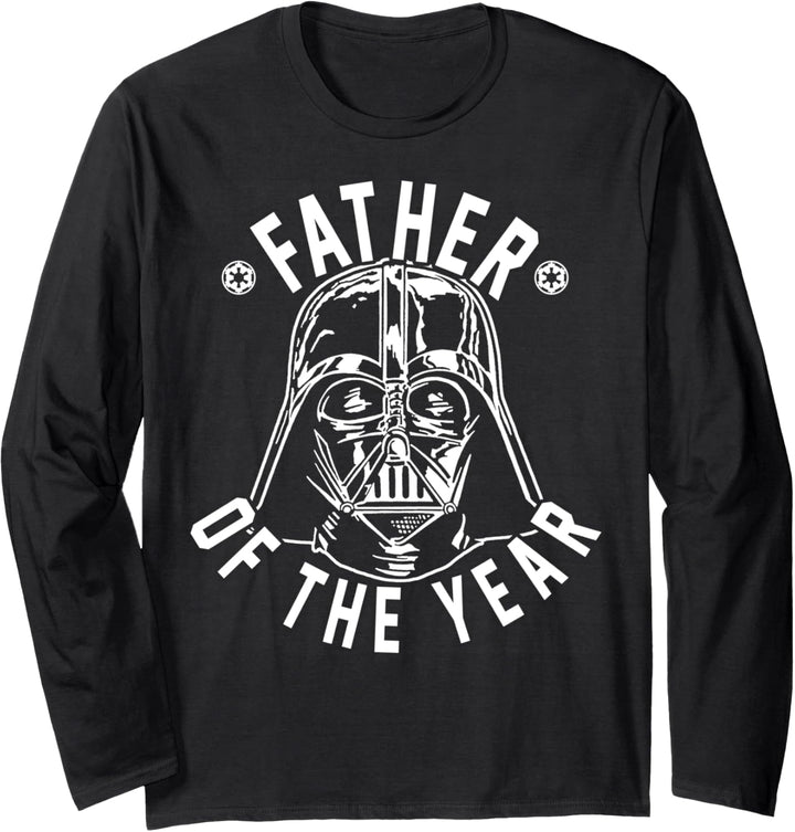 Star Wars Darth Vader Father Of The Year Helmet Portrait Langarmshirt