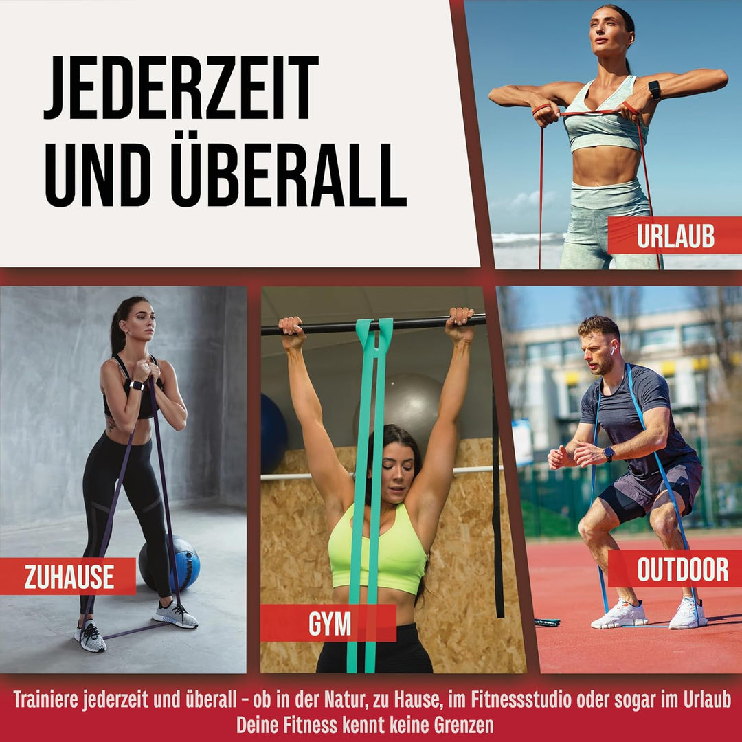 ActiveVikings® Pull-Up Fitnessbänder | Perfekt für Muskelaufbau und Crossfit Freeletics Calisthenics