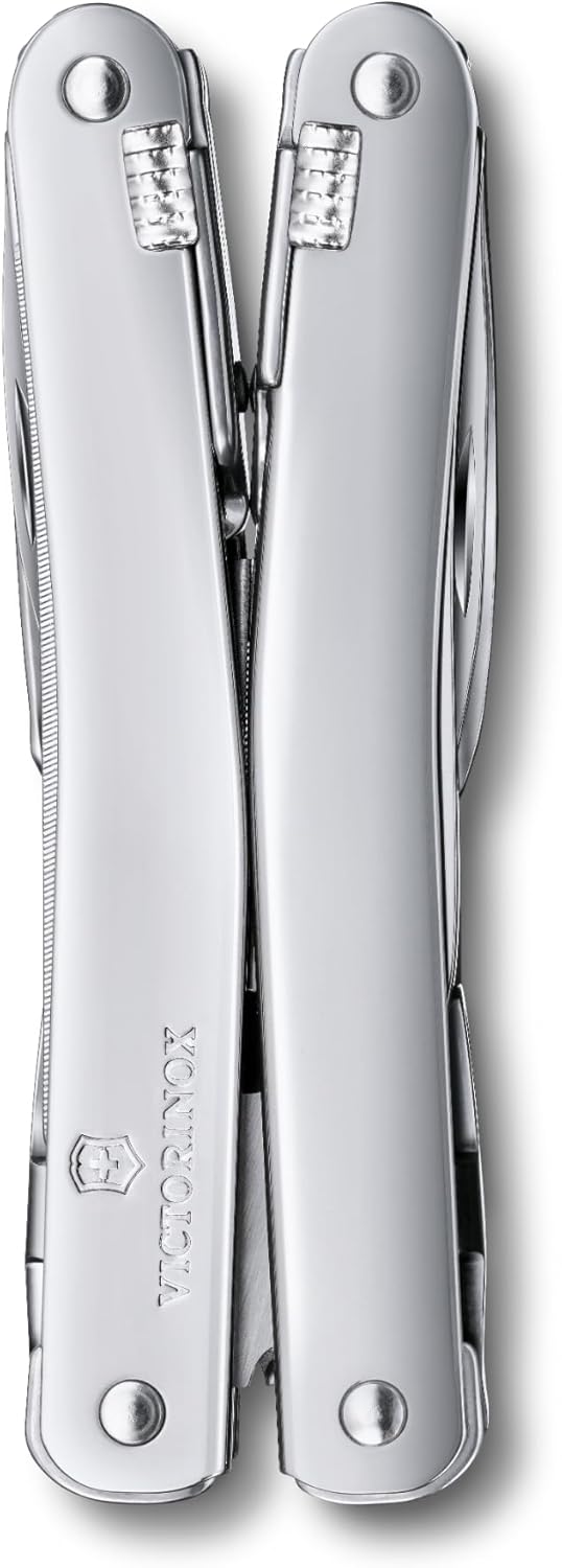Victorinox, Multifunktionswerkzeug, Swiss Tool Spirit X, Silber (24 Funktionen, Feststellklinge, Kom