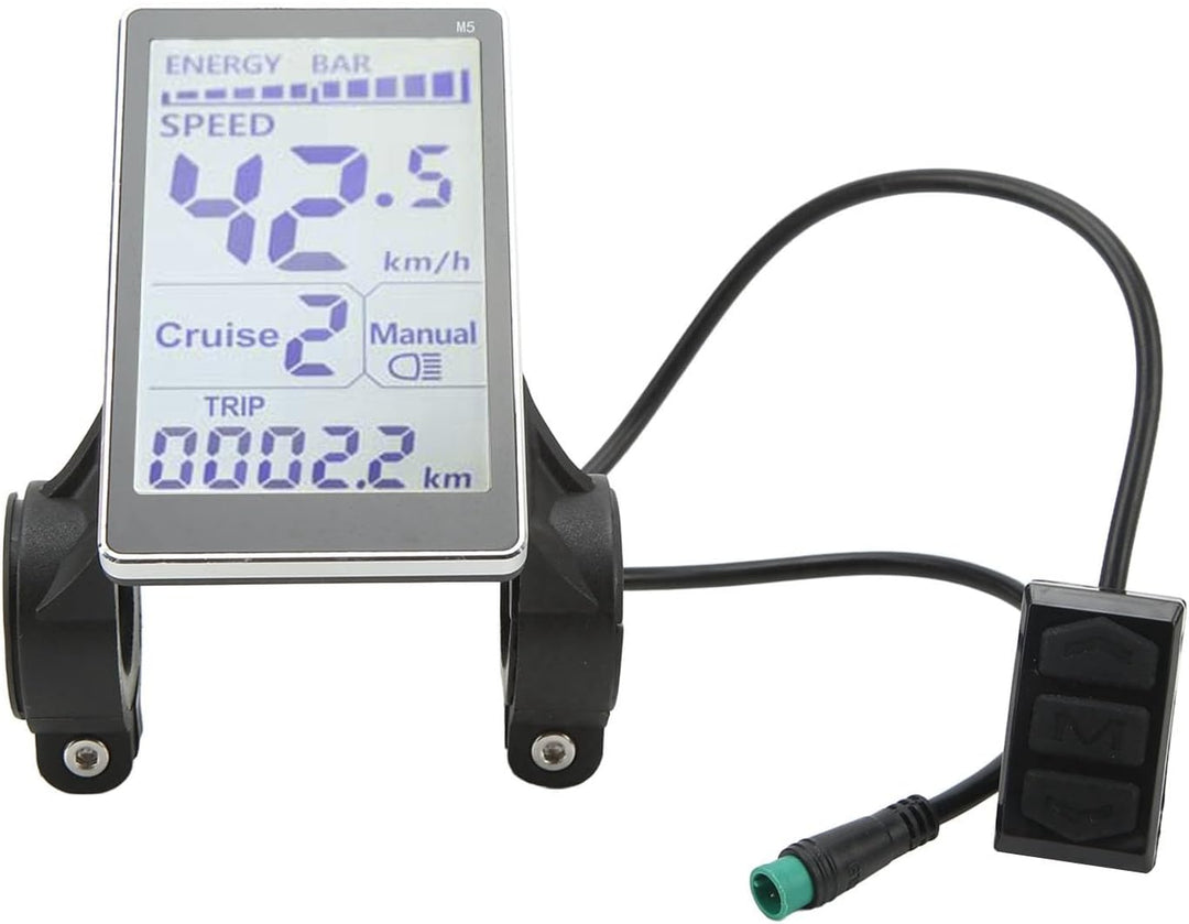 Wasserdichtes LCD Display 24V-60V M5 Panel für 31,8/22,2mm Fahrräder &amp; E-Scooter Ersatzcomputer mit