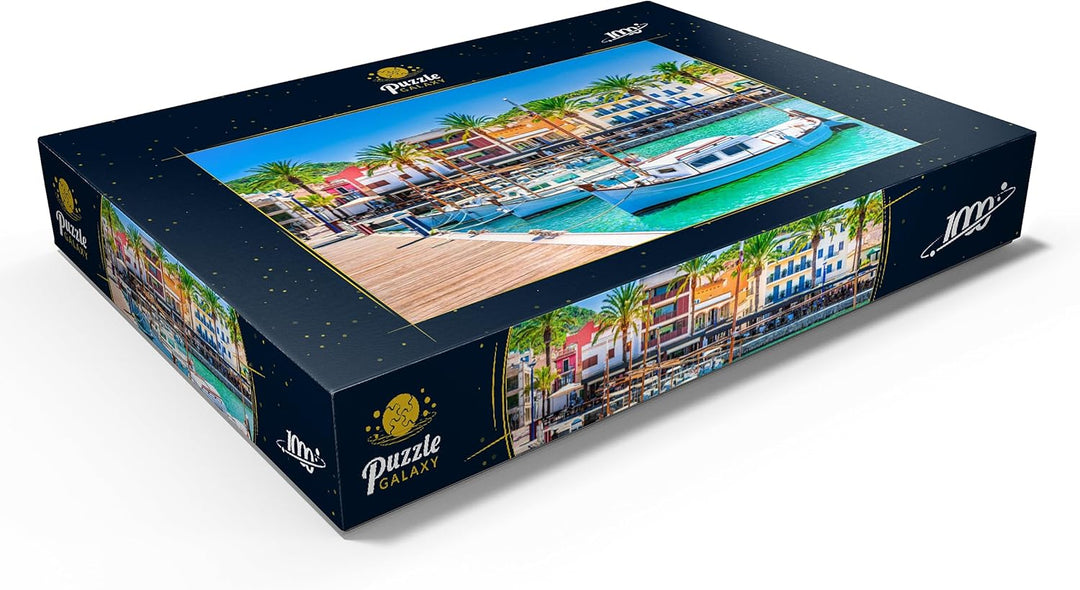 Boote an der Anlegestelle von Port de Andratx. Mallorca, Spanien - Premium 1000 Teile Puzzle - MyPuz