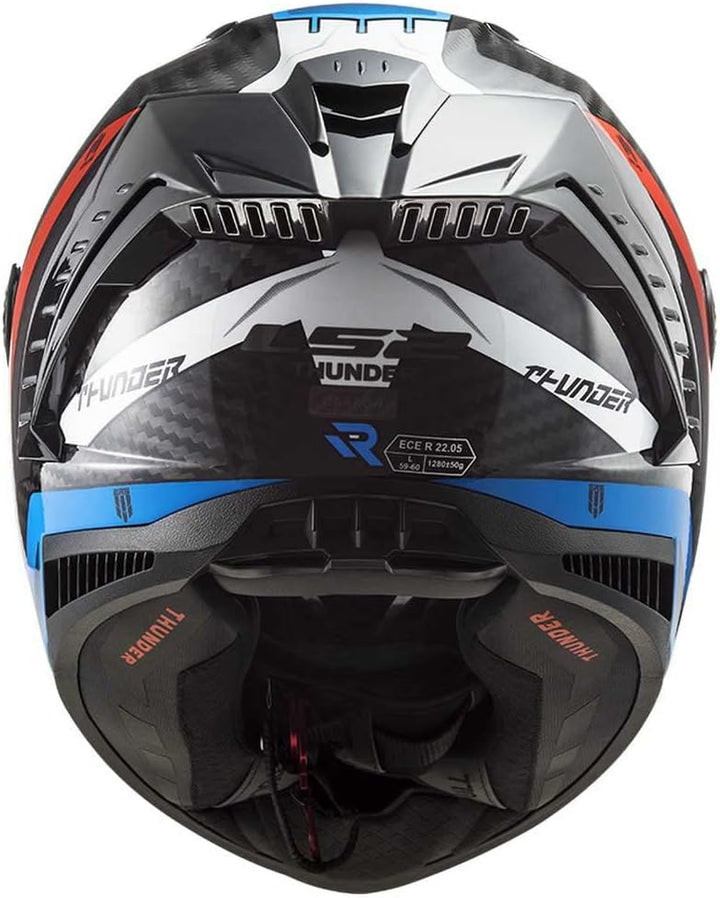 LS2, Integralhelme motorrad Thunder C Supra red blue 06, XS, XS