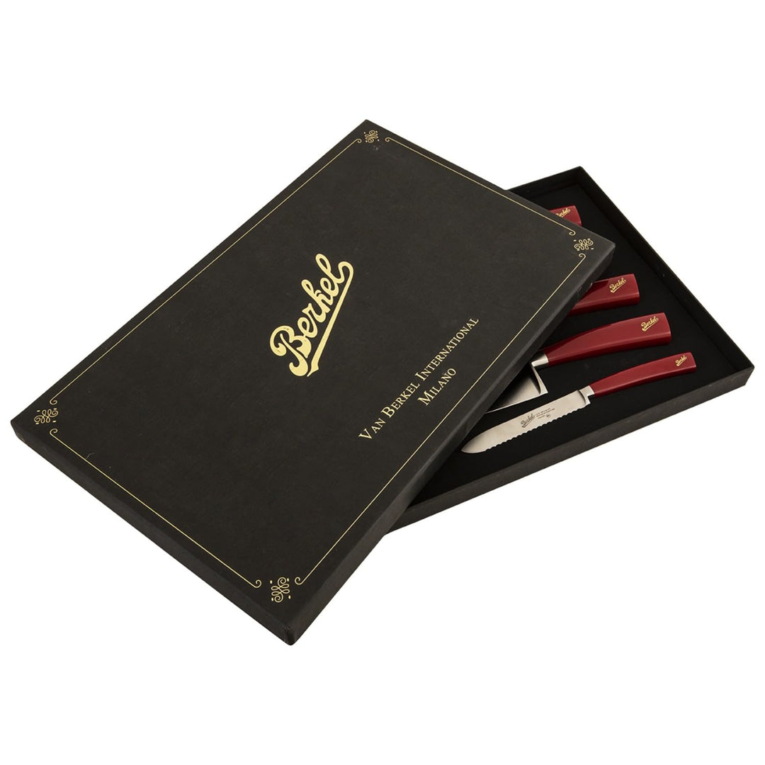 Berkel Elegance Set mit 5 chef-Messern Rot