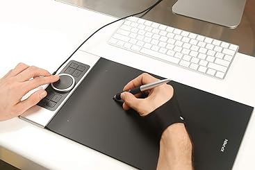 XP-PEN Deco Pro M Grafiktablett 11"x6" Zeichentablett mit Touchpad Stift-Tablett mit 8192 Druckstufe