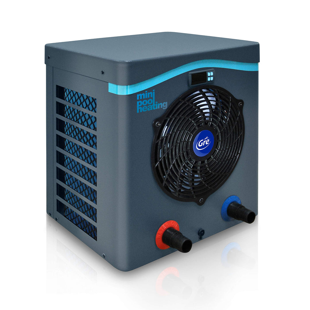 Gre HPM40 HPM40-Mini-Wärmepumpe für Aufbau-Pool bis zu 40 m3, blau, 40 m3