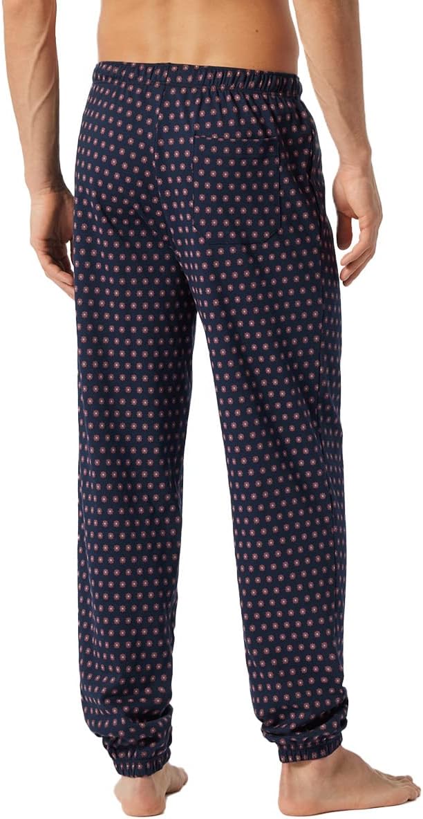 Schiesser Herren Hose Lang Bündchen Pyjamaunterteil 48 Dunkelblau, 48 Dunkelblau