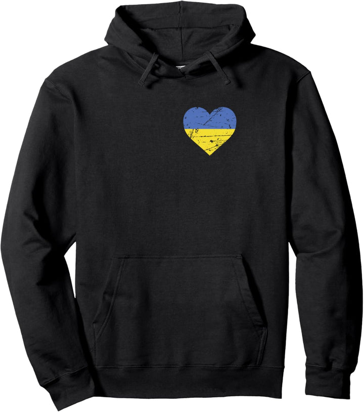 Ukraine Herz Flagge Ukrajina Patriot Fan Pullover Hoodie