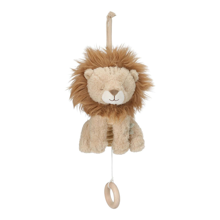 Little Dutch Spieluhr - Einschlafhilfe - Aufzieh-Spieluhr - Löwe - für Babys ab der Geburt - Safari