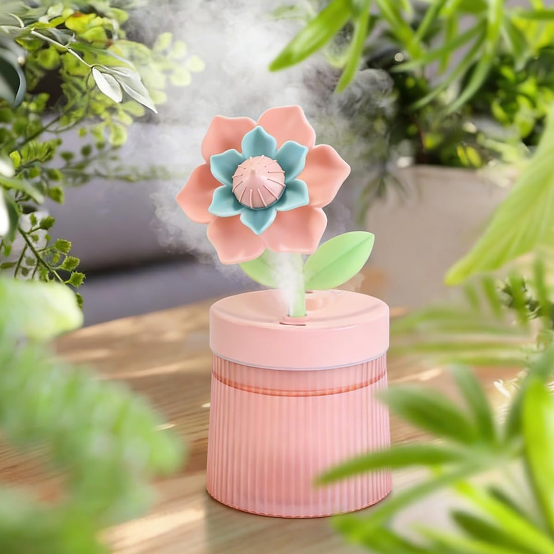 Sunflower Tragbarer Mini-Luftbefeuchter, 260 ml Leiser Kaltnebel-Luftbefeuchter für Schreibtisch, Sc