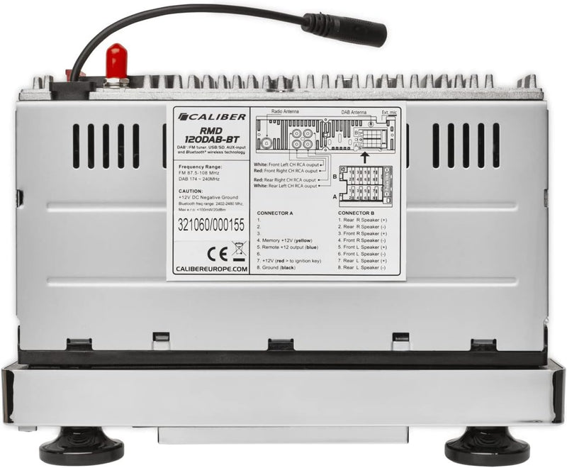 Caliber Audio Technology RMD120DAB-BT Autoradio Bluetooth®-Freisprecheinrichtung, inkl.