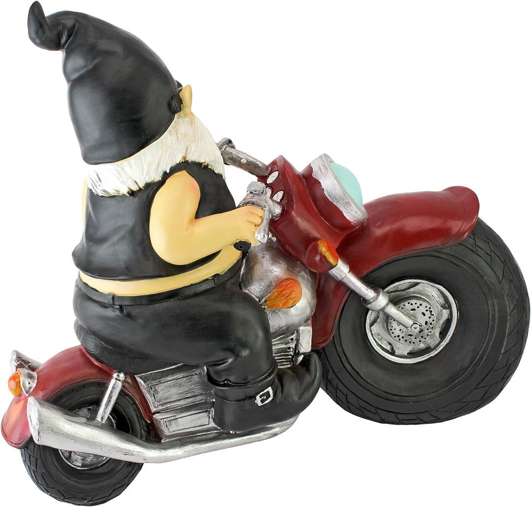 Design Toscano Dekofigur Biker mit Lederjacke, Masse: 14 x 34,5 x 28 cm Single Schmierfett-Axel der