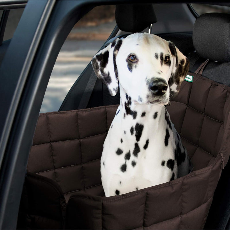 Doctor Bark Hunde 1-Sitz-Autoschondecke für die Rücksitzbank, All-Side Schutz mit Reissverschluss fü