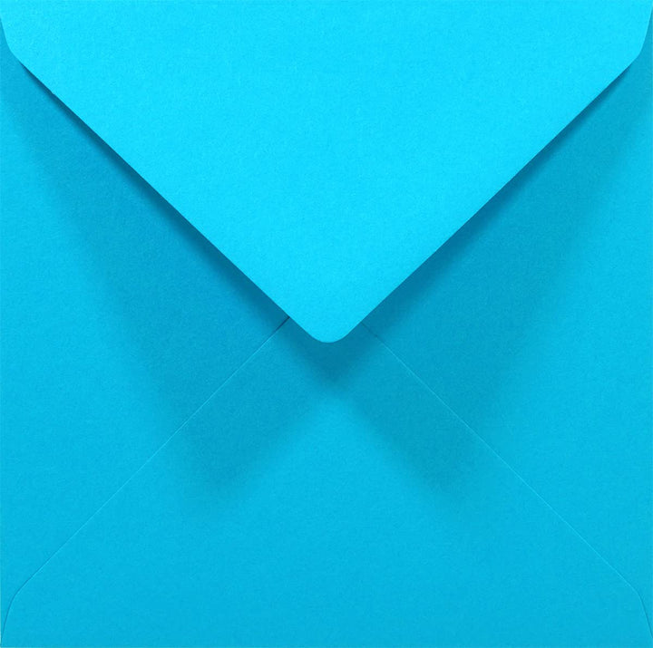 Netuno 1000 Briefumschläge Blau quadratisch 14 x 14 cm 80g Rainbow bunte Umschläge ohne Fenster für