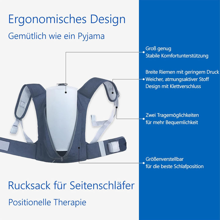 WoodyKnows 2021 Neu verbesserter Seitenschlafsack mit Allen Magic Tape Straps und verbessertem Reiss
