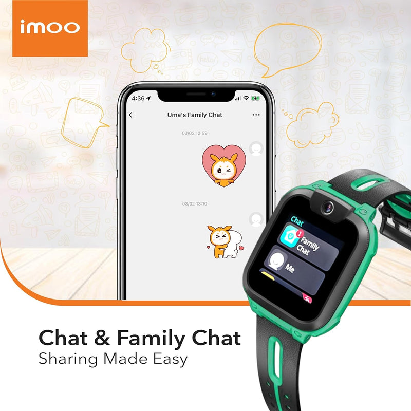 imoo Watch Phone Z1 Kinder-Smartwatch, 4G Kinder-Smartwatch-Telefon mit langanhaltendem Video-und Te