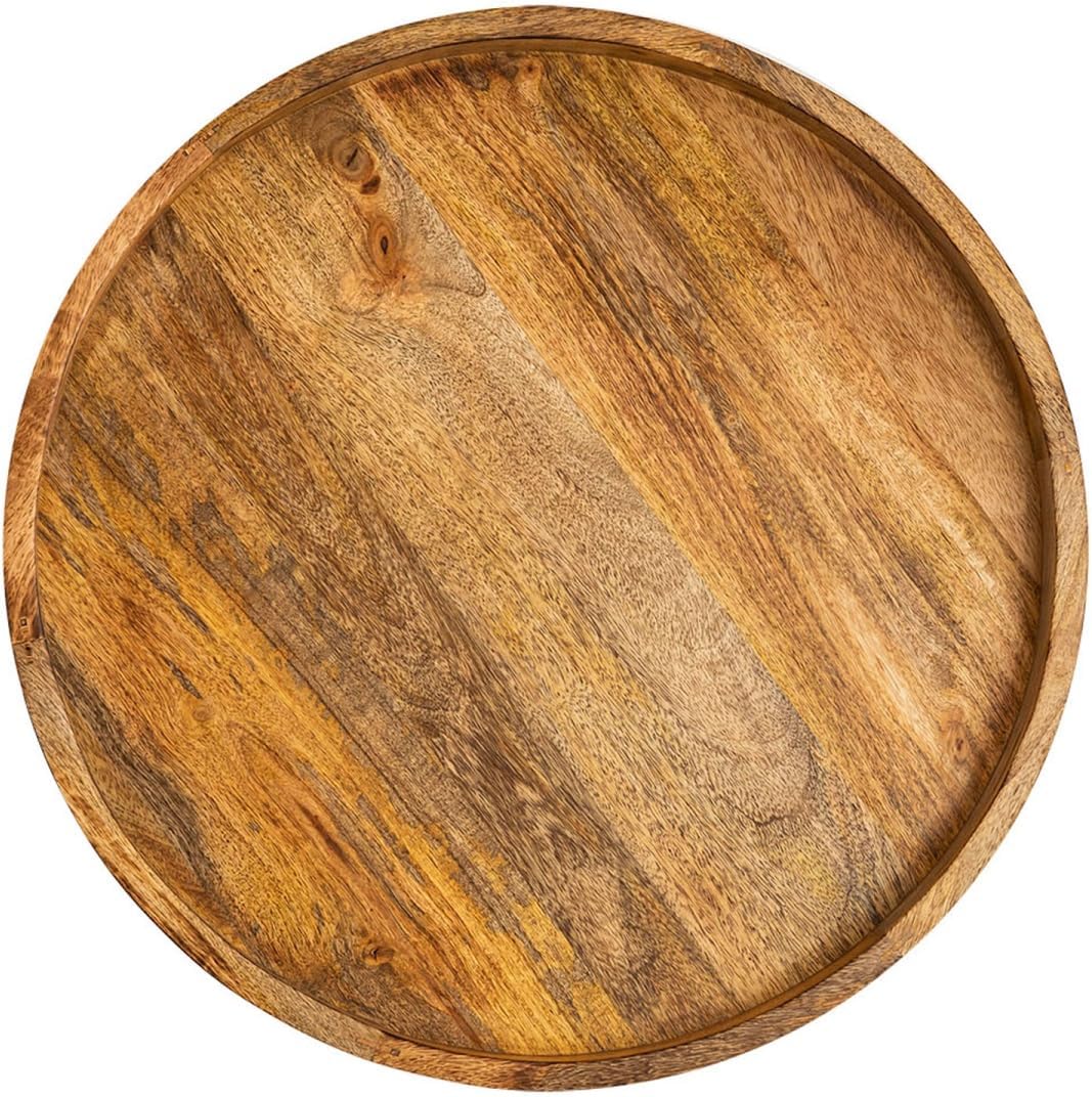 Beistelltisch Holz rund Couchtisch Wohnzimmer Tisch Metalbeine Holzplatte massiv Grösse Durchmesser