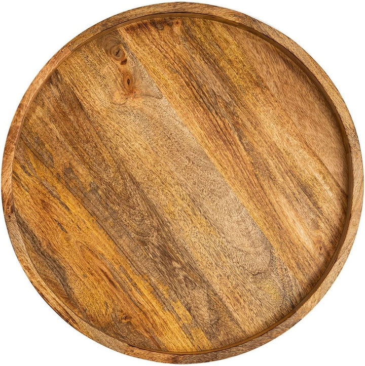 Beistelltisch Holz rund Couchtisch Wohnzimmer Tisch Metalbeine Holzplatte massiv Grösse Durchmesser