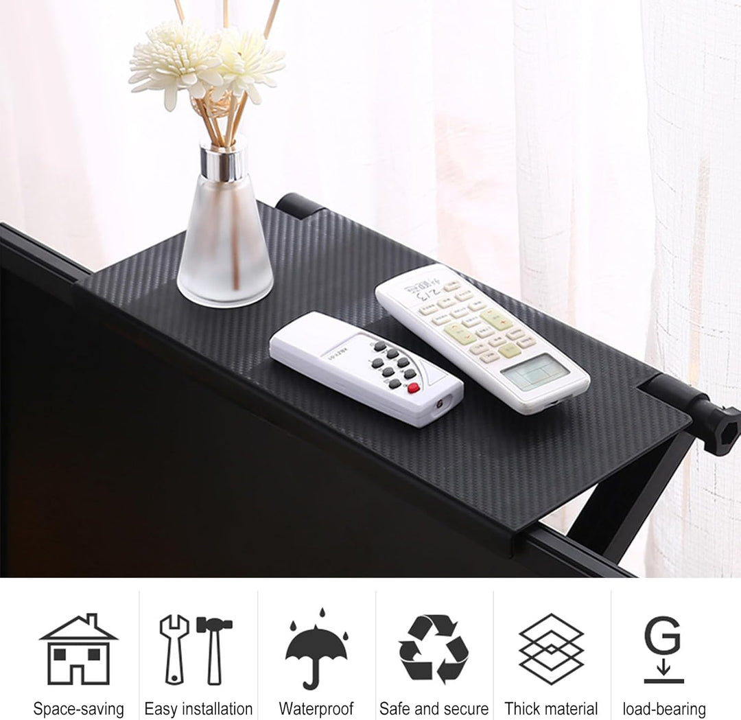 TV Top Regal,Regerly 4 Stück Bildschirm Oberes Regal Screen Top Shelf Verstellbares Oberes Ablagefac