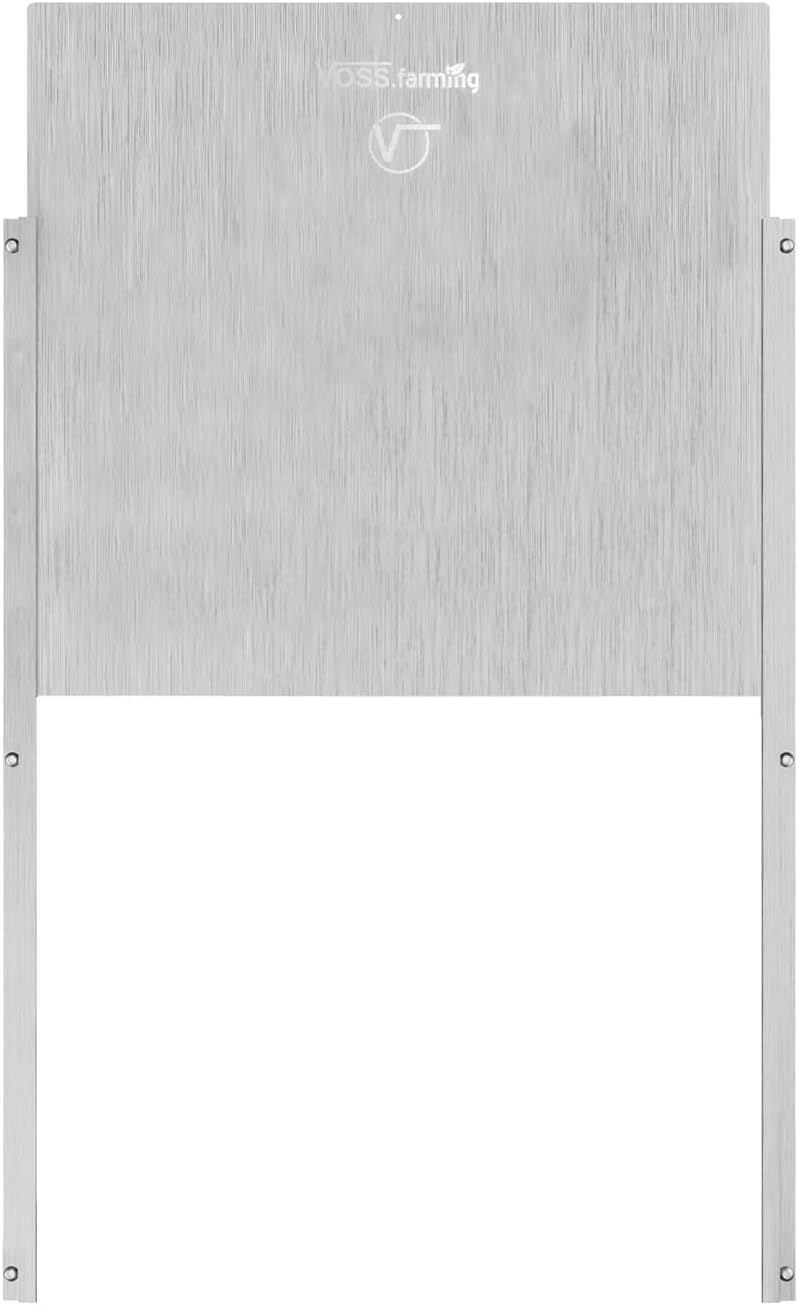 VOSS.farming Hühnerklappe Tür, Hühner-Schiebetür für automatische Hühnerklappe, Alu 430 x 400mm, Hüh
