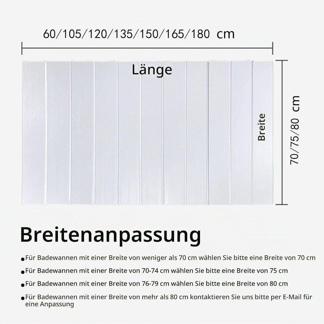 badewannenablage badewannenabdeckung Faltbare aus PVC mit einem Gewicht von 40 kg, wasserdichtem Bad