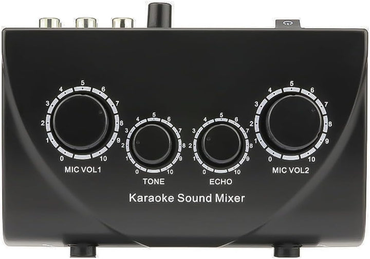 Tragbarer Karaoke-Mixer, 2 Mikrofon-Eingänge, digitaler Audio-Sound, Karaoke-Maschine, Echo-Mixer fü