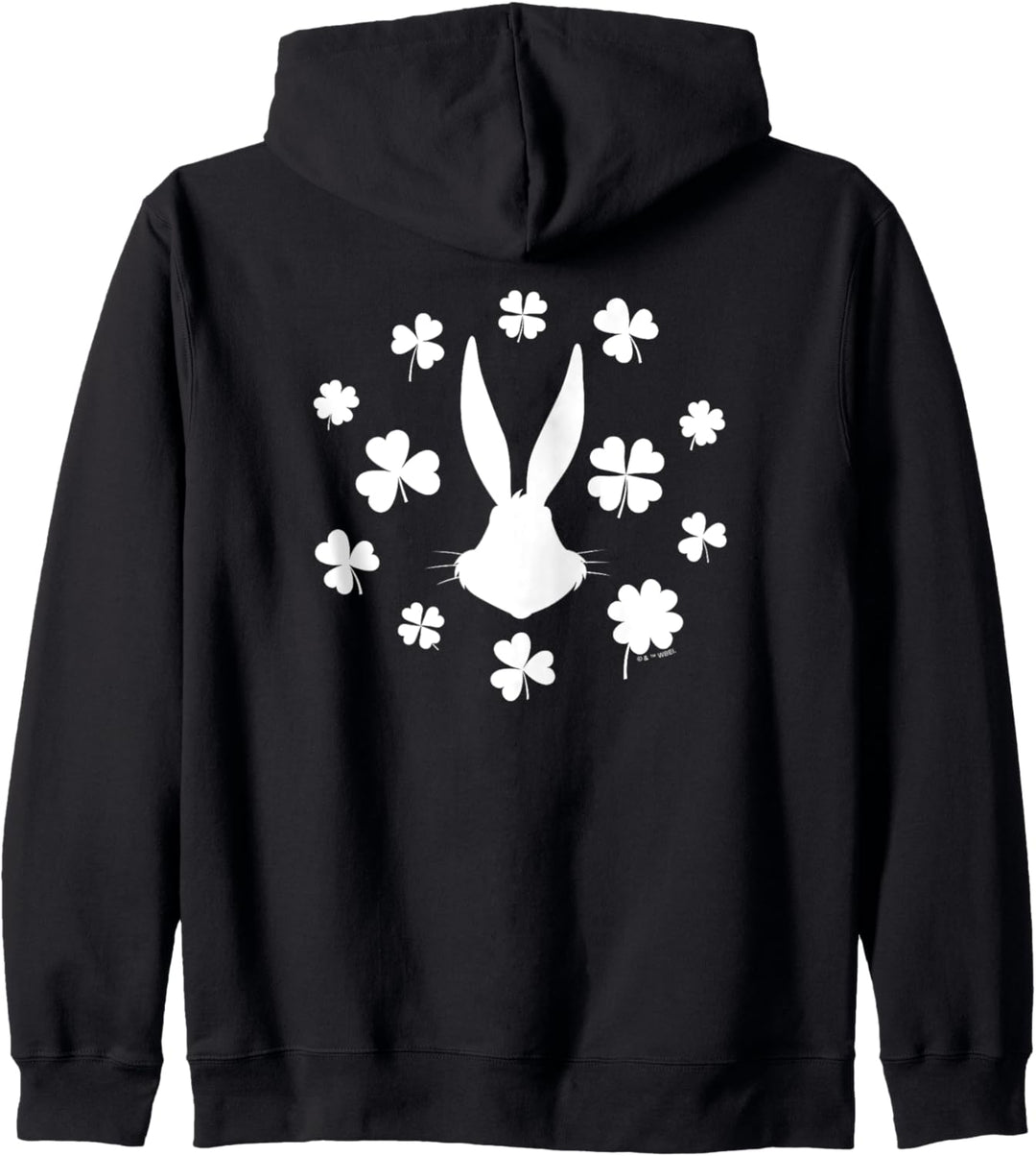 Looney Tunes Bugs Bunny St. Patrick's Clover Silhouette Kapuzenjacke