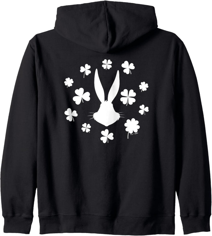 Looney Tunes Bugs Bunny St. Patrick's Clover Silhouette Kapuzenjacke