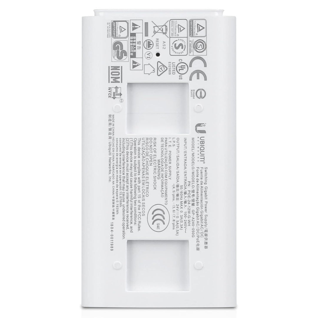 Ubiquiti Networks PoE Injector, 24VDC, 12W
