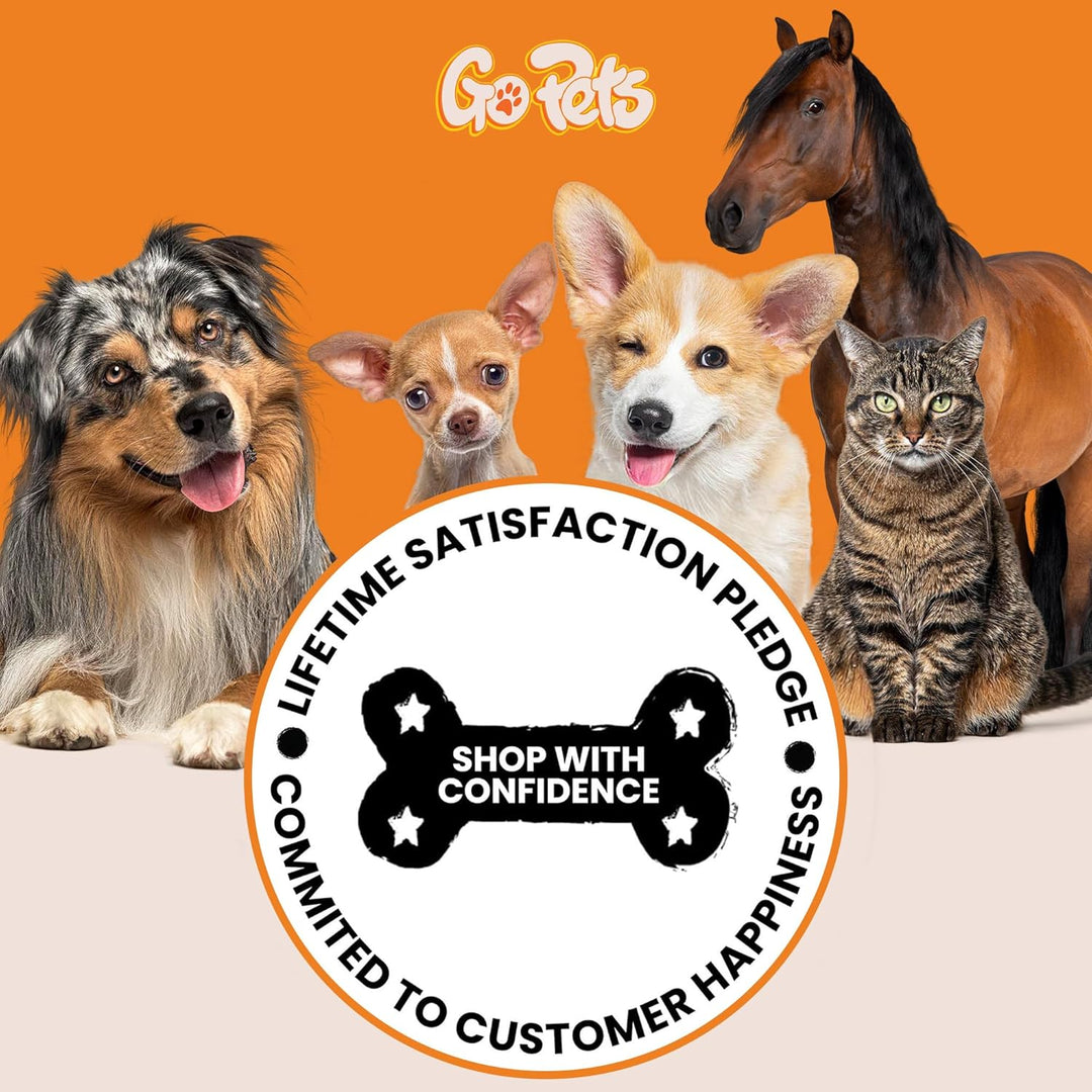GoPets Entfilzungskamm mit 2-seitigem Profi-Harke für Katzen und Hunde