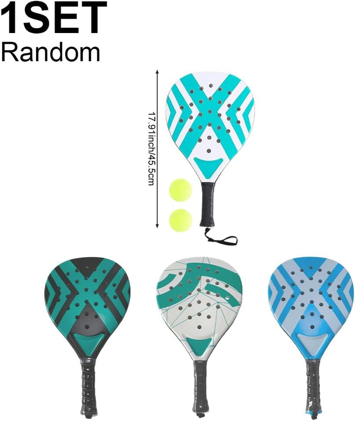 1 Set Padel-schläger, Leichter Padel-schläger 2 Tennisbällen Und Tragetasche Für Erwachsene