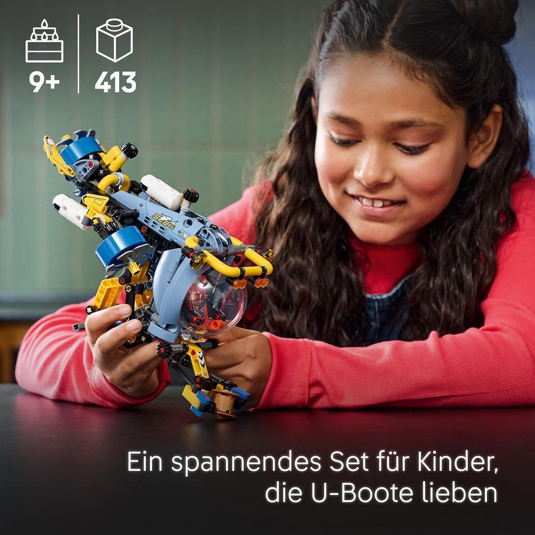 LEGO Technic Tiefseeforscher U-Boot Spielzeug, Bauspielzeug für Kinder, Jungen und Mädchen ab 9 Jahr