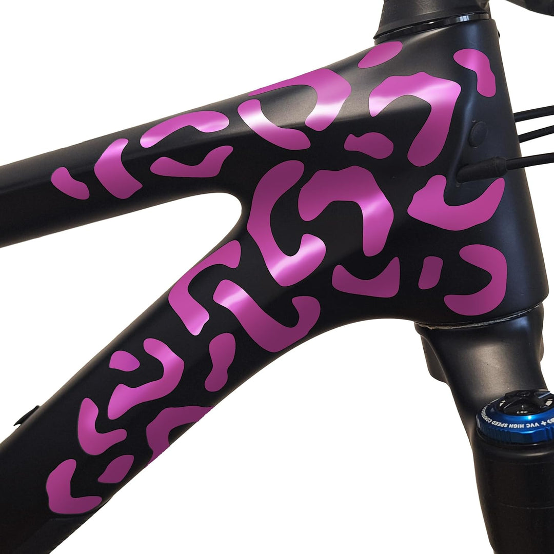 Riesel Design ® Fahrrad Aufkleber Set, 20 x 15 cm, Sticker Kit für Rahmen und Helme, Witterungsbestä