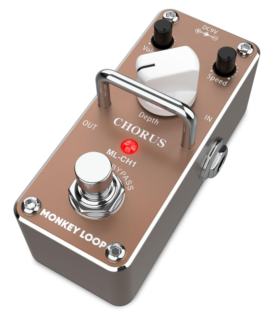 Monkey Loop ML-CH1 Pedal Efecto Chorus para Guitarra Chorus Pedal, Chorus Pedal
