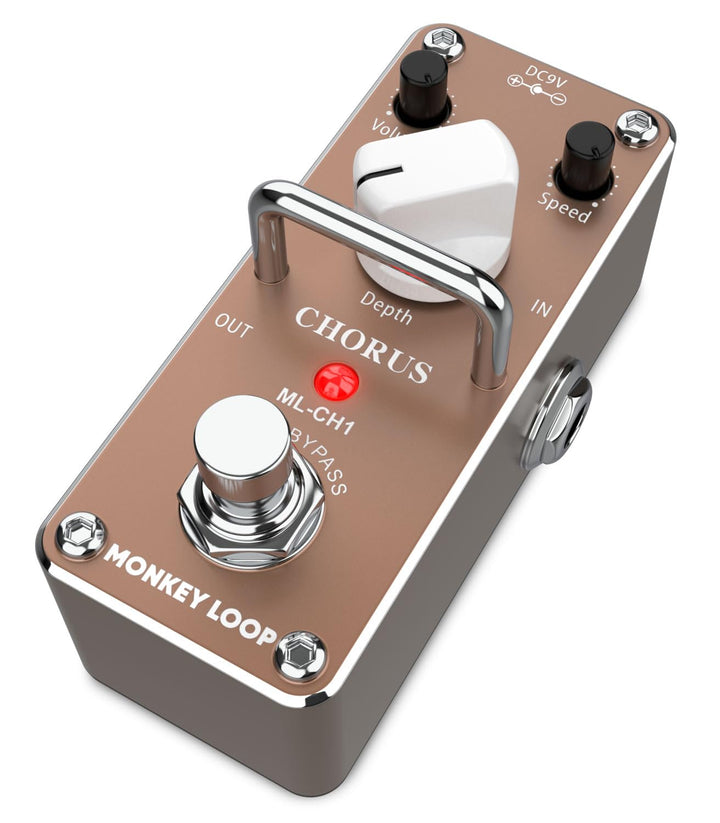 Monkey Loop ML-CH1 Pedal Efecto Chorus para Guitarra Chorus Pedal, Chorus Pedal