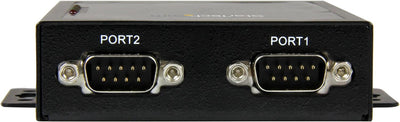 StarTech.com 2 Port Seriell auf IP Geräte Server, RS232, Metall und Montierbar, Serieller Geräte Ser