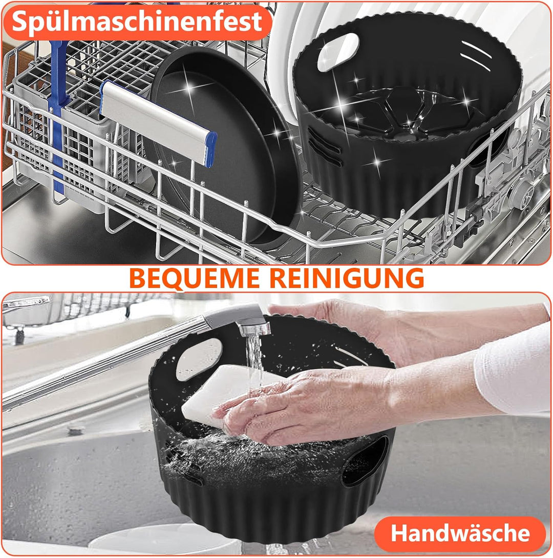 4PCS 19CM Heissluftfritteuse Zubehör - Airfryer Zubehör für Russell Hobbs 4L, Philips 2000-Serie 4,2