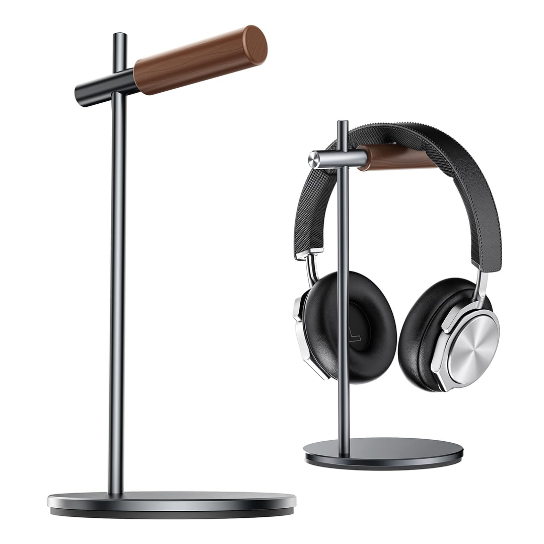 Kopfhörerständer aus Eichenholz, Headset Ständer für Schreibtisch, Universal Halterung Halter für Ai