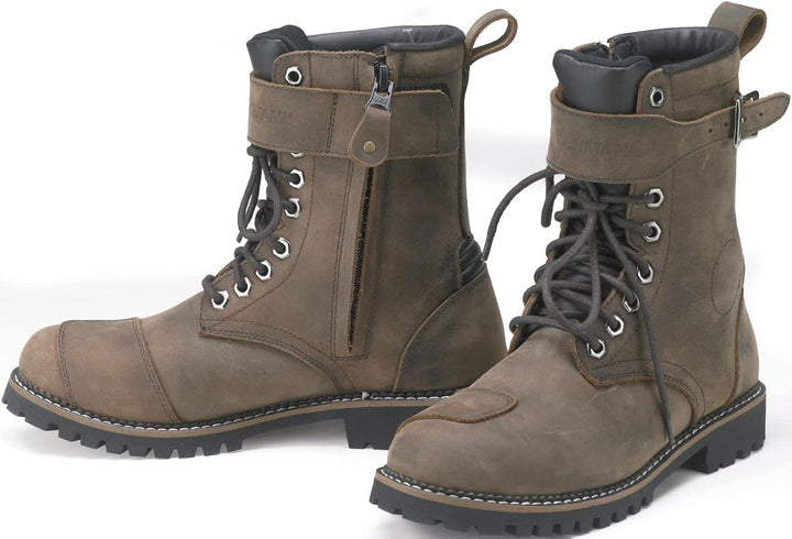 Kochmann Rider wasserdichte Motorradstiefel (Brown,41) 41 EU Braun, 41 EU Braun