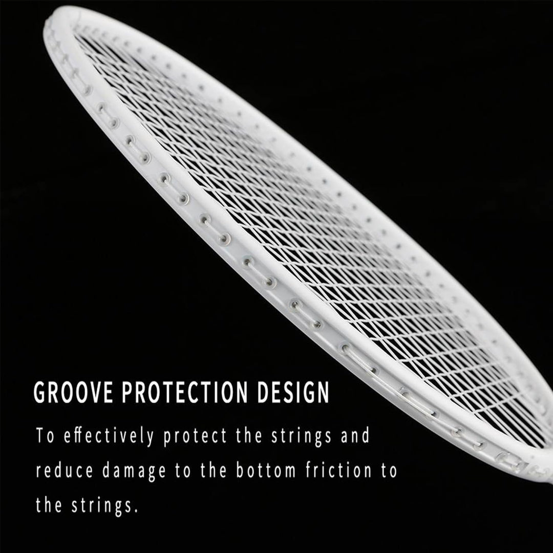 Senston Badmintonschläger Leichtgewicht Carbon Badminton Set mit 3 Federbälle für Einsteiger, Freize