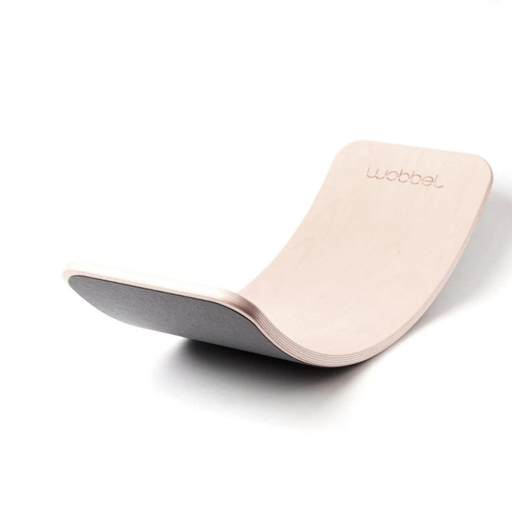 Wobbel Balanceboard transparent lackiert Mouse grau yogaboard