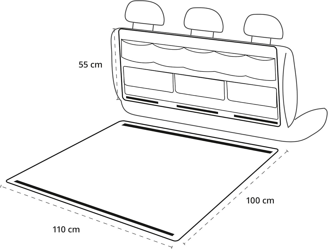 Walser 13620 Kofferraumdecke mit Multiorganizer, Kofferraumdecke