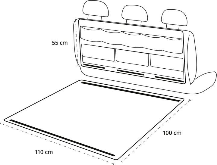Walser 13620 Kofferraumdecke mit Multiorganizer, Kofferraumdecke