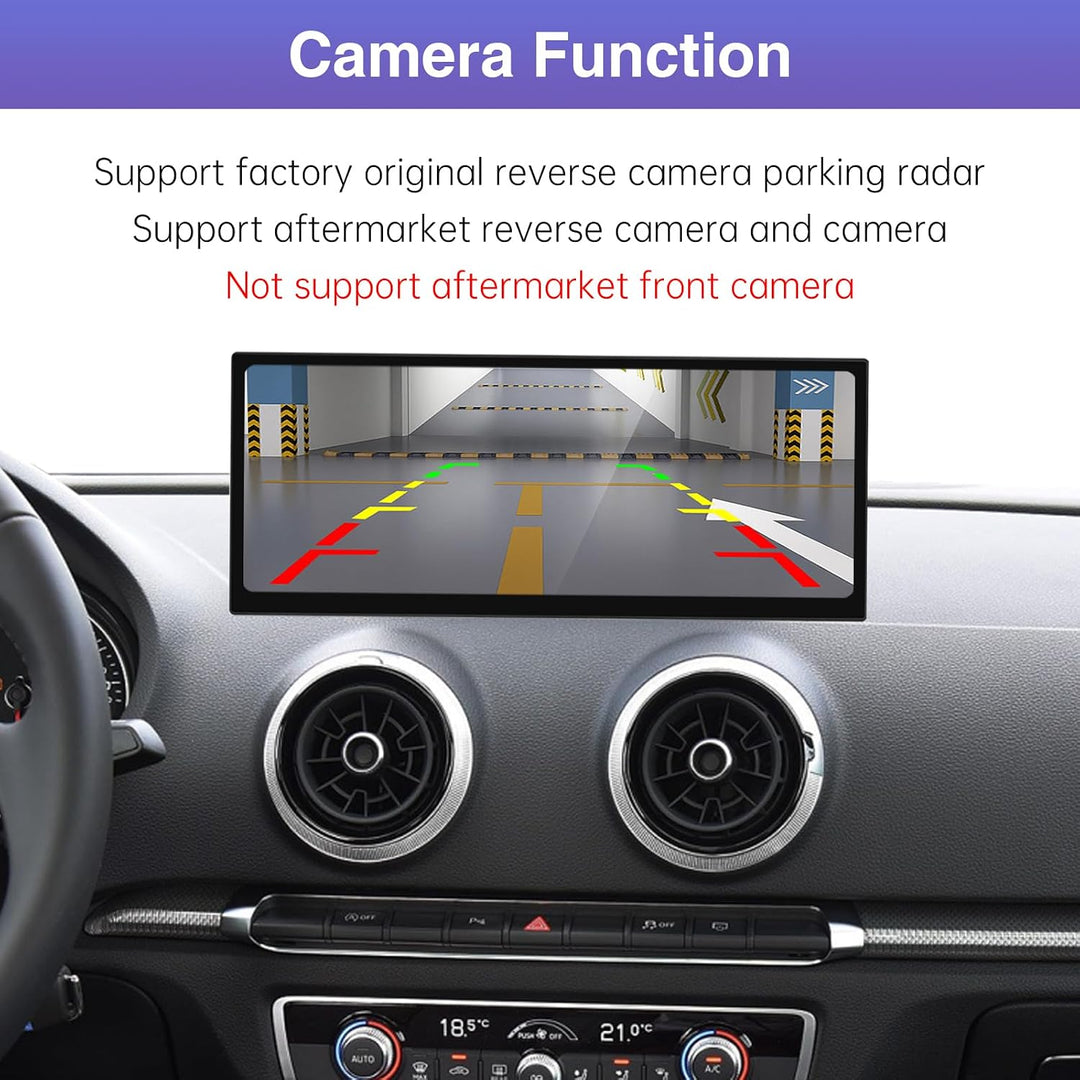 Road Top 12,3 Zoll Autoradio CarPlay für Audi A3/S3 mit MIB (2014-2019) | Linux HD Touchscreen, Wire