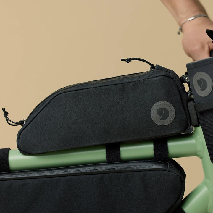 Fjällräven Unisex Hoja Top Tube Bag, Black, One Size Einheitsgrösse Schwarz, Einheitsgrösse Schwarz