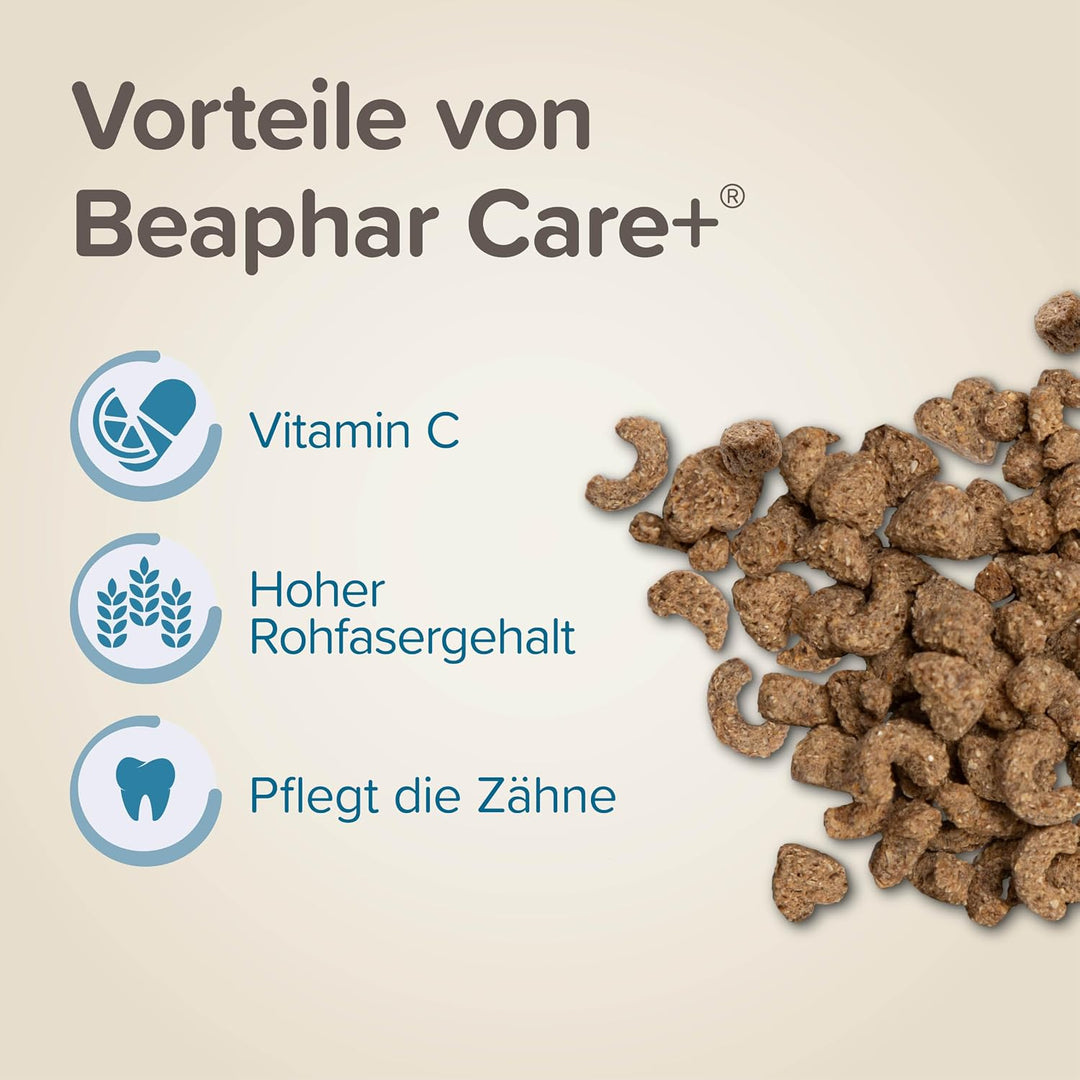 Care+ Meerschweinchen | Meerschweinchenfutter mit lebenswichtigem Vitamin C | Fördert den gesunden Z