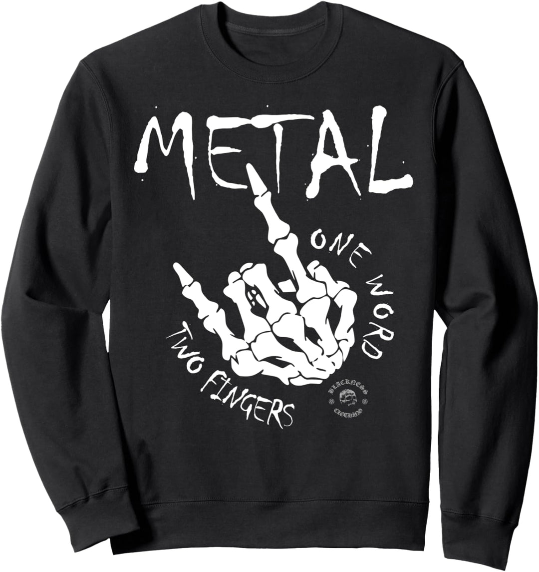 Devil Horns - Heavy Metal Pommesgabel - Rocker Hand 666 Sweatshirt
