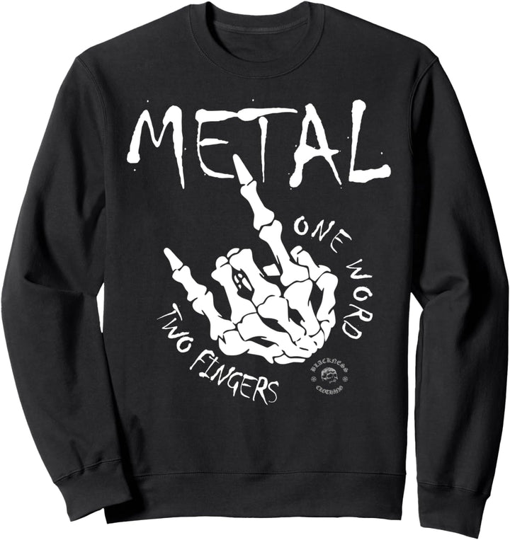Devil Horns - Heavy Metal Pommesgabel - Rocker Hand 666 Sweatshirt