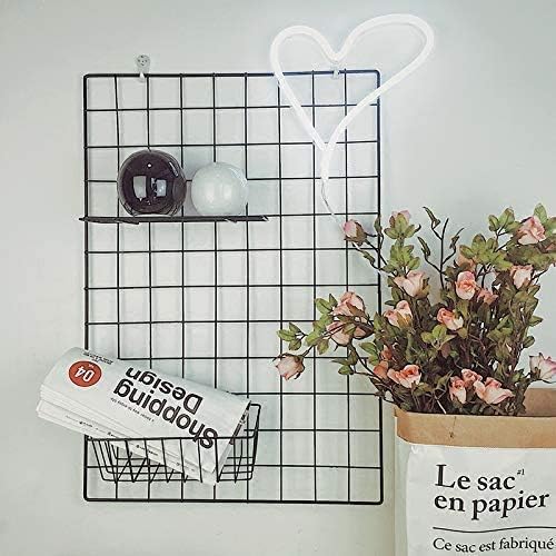 Design Metall Wandgitter，Regal Design Raster Fotowand Verwendet für Gitterfotowand Schwarz Tablett,k